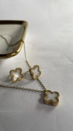 Rasha clover necklace set - Image 5