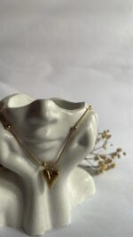 Dorica gold heart necklace - Image 3