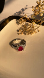 Camellia cherry ring (Adjustable Size) - Image 2