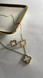 Rasha clover necklace set - Image 4