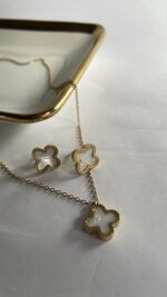Rasha clover necklace set - Image 3