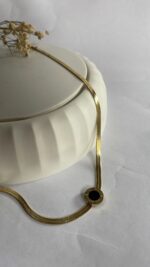 Meera black stud necklace - Image 3