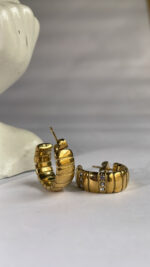 Saffron studded hoops - Image 2