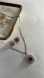 Infinite sapphire zircon necklace set - Image 3