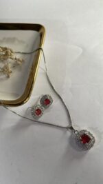 Infinite sapphire zircon necklace set - Image 2